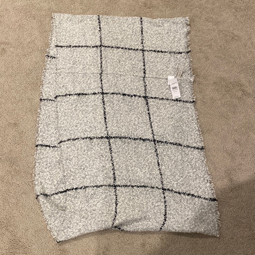 Loft infinity scarf in light blue/grey
